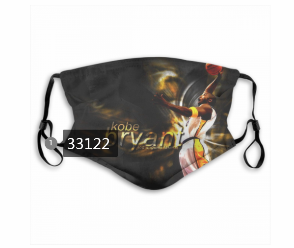 2021 NBA Los Angeles Lakers #24 kobe bryant 33122 Dust mask with filter->nba dust mask->Sports Accessory